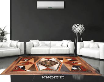 Modern Rug,Cowhide & kilim Rug Handmade9-79-932-120*170