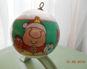 1982 Ziggy Christmas Ornament American Greetings Satin Ball Ornament