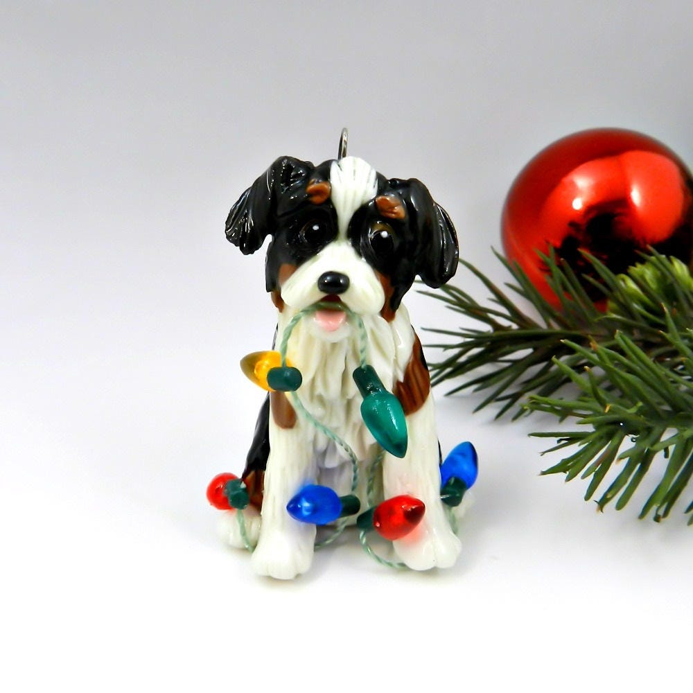 australian shepherd dog figurines