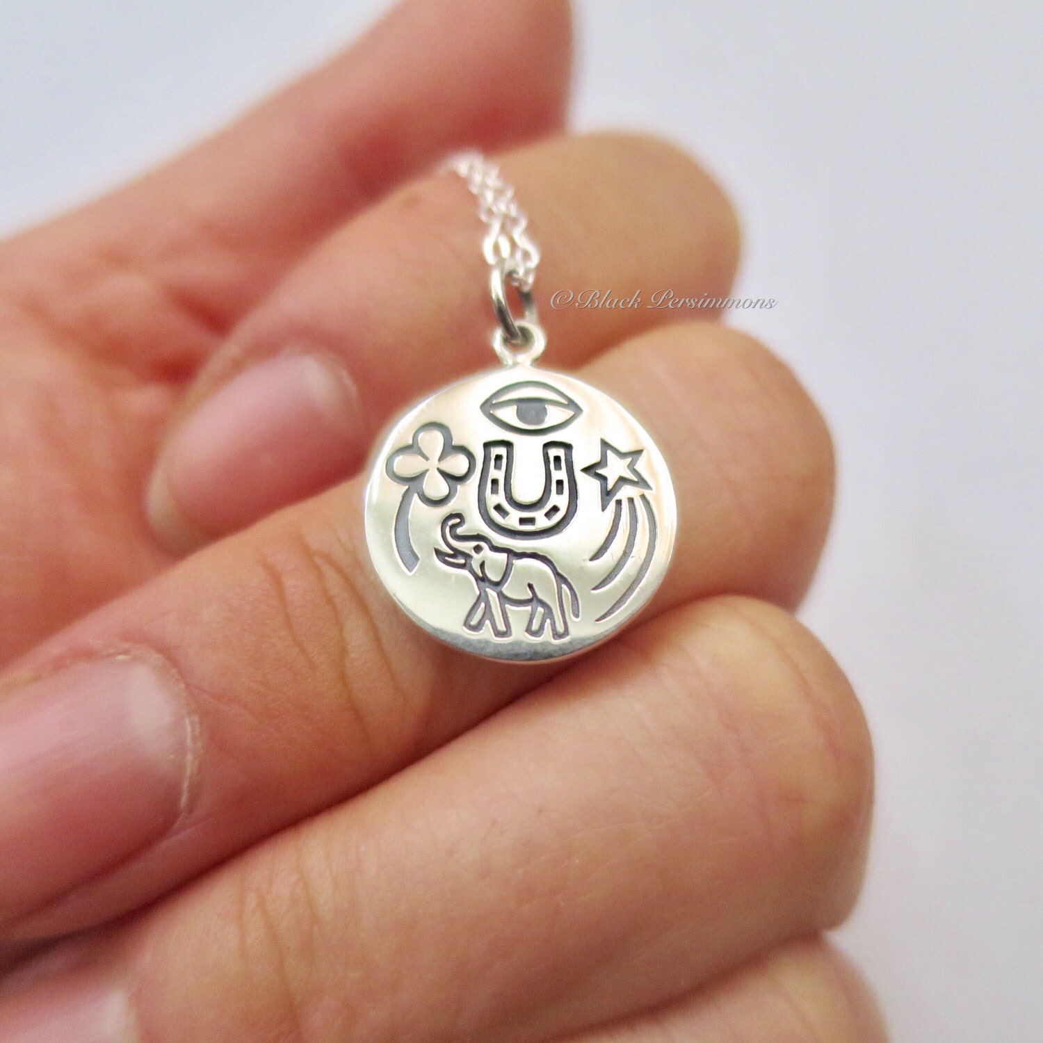 Sterling Silver Lucky Amulet Charm Add A Chain Option