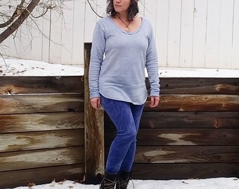 Moonflower fleece tunic (hemp and organic cotton)