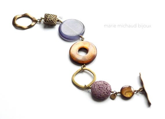 Big boho bracelet,Boho bracelet,Purple bracelet,Original bracelet,Boho jewelry,Summer bracelet,Purple and red bracelet,Hippie chic Bracelet