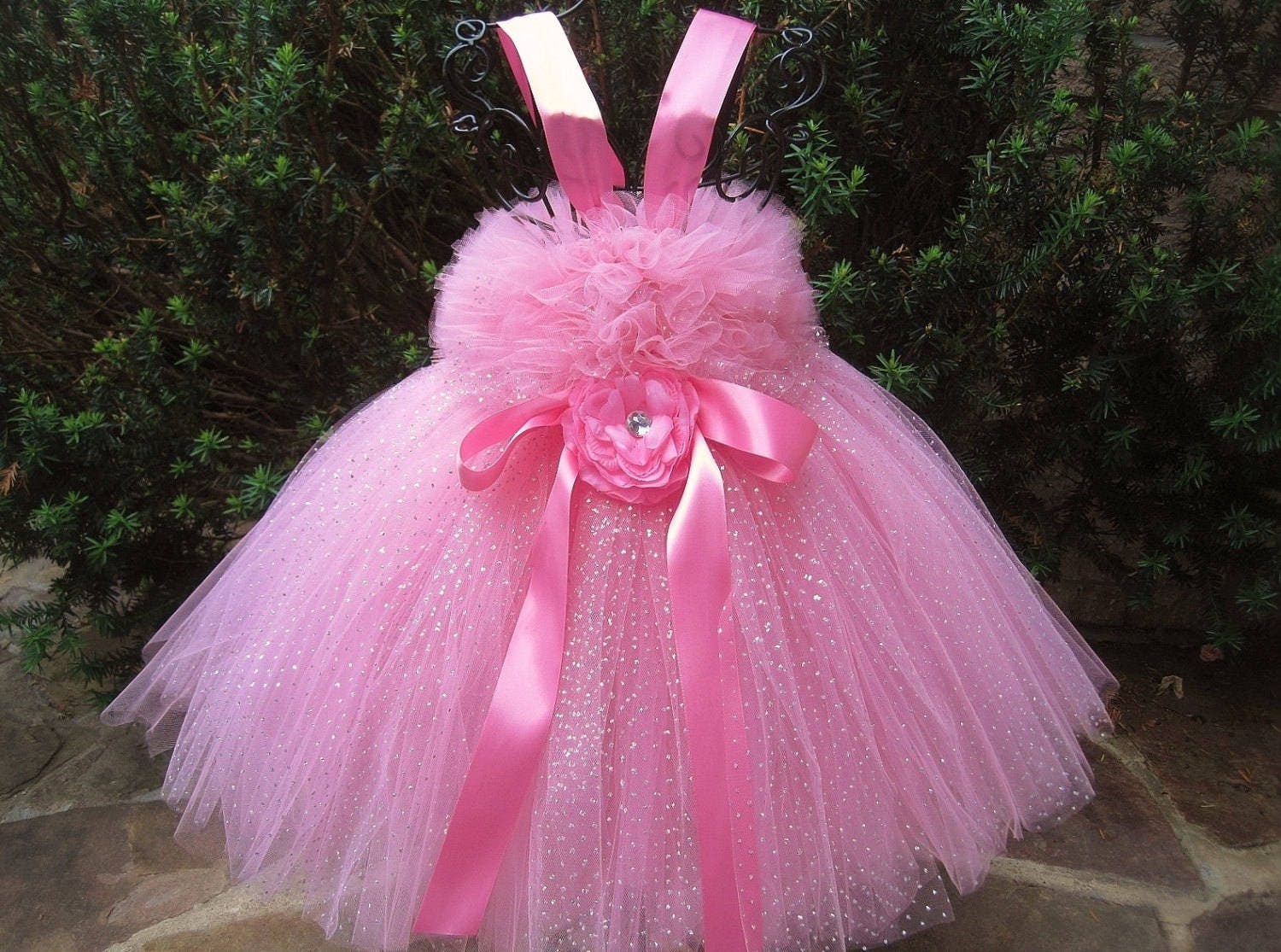 pink glitter frock