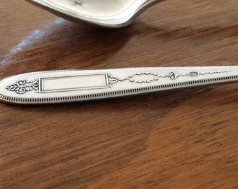 6 Vintage Art Nouveau Silverplate Flatware Iced Tea Spoons Grosvenor Pattern By Community 1921