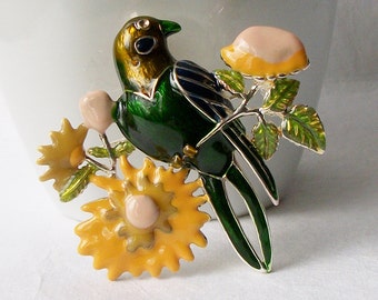 Vintage Bird Brooch