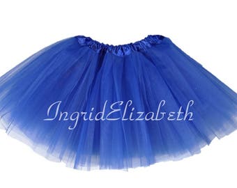 Royal Blue Tutu Ballet 4-Layer Skirt / FAST SHIPPING / Child Toddler Costume, Birthday Tutus, Dress Up tutus, Dance tutu, Princess tutu
