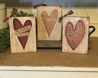 Valentines,Valentine Sign,Valentine Ornaments,Valentines Day Decor,Valentine Gift,Primitive Valentine Decor,Rustic Valentine Decor