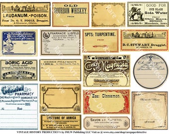 Items similar to Digital Download Collage Sheet Antique 1800's Vintage ...
