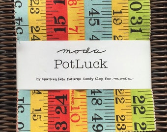 SALE : PotLuck American Jane Patterns Charm Pack moda fabrics OOP HTF