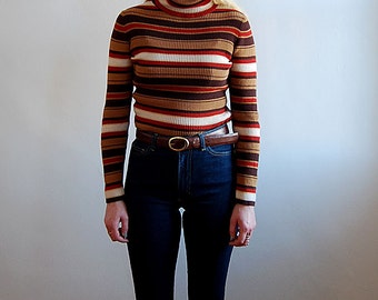 vintage brown leather belt with gold clasp