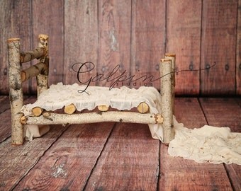 Birchwood Newborn photograpy prop bed