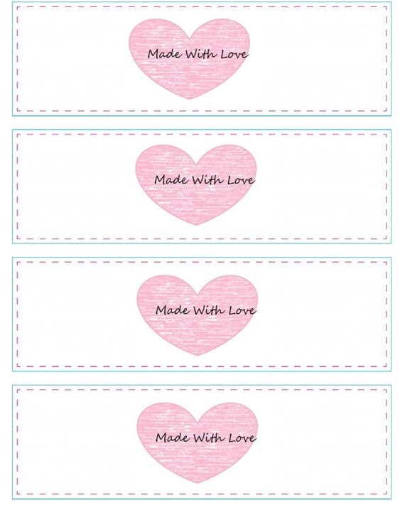 Printable Crochet Labels Custom Tags and Labels Crochet