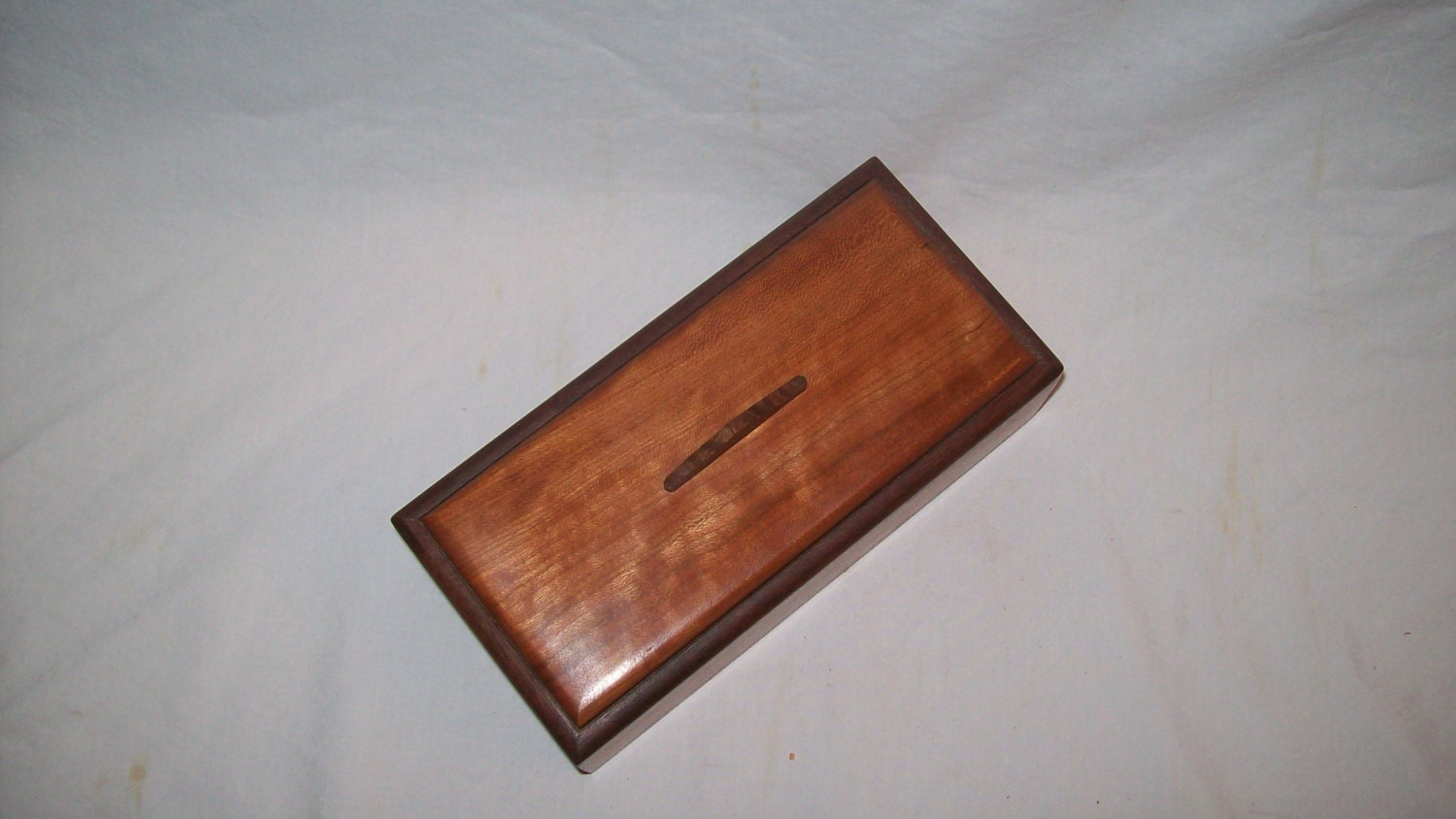 small wood box highly figured fancy cherry with walnut trim 4 small wood box highly figured fancy cherry with walnut trim 4