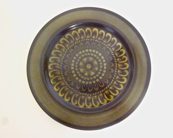 Vintage Mikasa Majorca stoneware dinner plate, pattern Terrazo, E2802, Japan