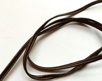 Brown Viscose Soutache Braid for Broderie d'Art