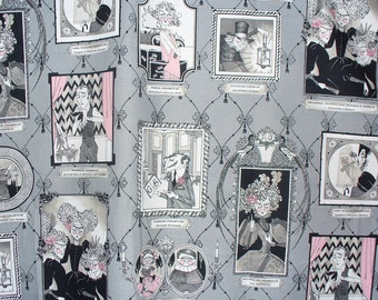 Ghastlie Gallery, Alexander Henry, Ghastlies Fabric, Ghastlies Gallery, The Ghastlies, By the Yard, Smoke Background, Family Portraits