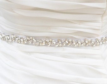 Wedding Belt, Bridal Belt, Sash Belt, Crystal Rhinestones sash belt, Party Sash,vintage sash belt