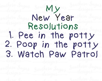 New Years SVG - Kid's Clothes SVG - New Years Paw Patrol SVG - New Years Cut File