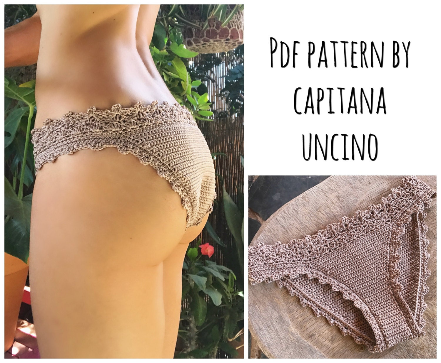 Bikinis for women with crochet border