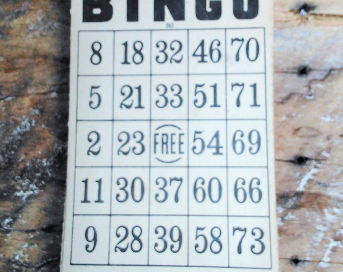 Vintage Bingo Cards - Milton Bradley