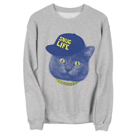 Snug Life Cat Sweater Unisex Sweatshirt