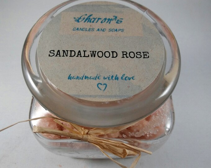Himalayan Pink Seasalt Scrub, Sandalwood Rose