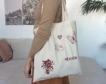 Embroidered Heaven Tote