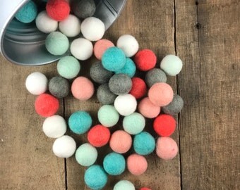 Succulent Felt Ball Set