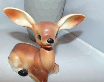 Vintage Chase Ceramic Deer Japan Handpainted Fawn Figurine