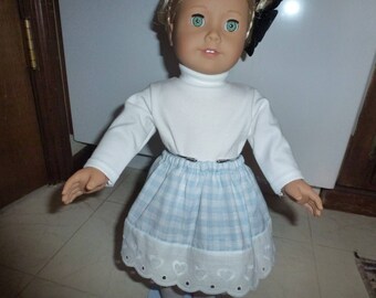 18" Doll Skirt Fits American Girl, Madame Alexander and Gotz Dolls