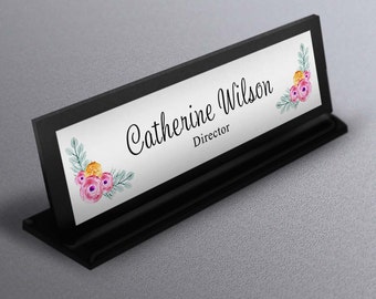 Desk Name Plate, Corporate Gift, Work Decor, Personalized Name Tag, Unique Desk Plate, Wedding gift, coworker gift, Realtor Closing Gift
