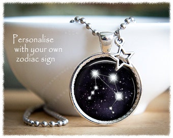 Constellation Jewelry • Zodiac Necklace • Star Sign Necklace • Zodiac Sign • Astrology Gift