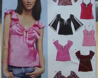 FREE SHIPPING! New Look 6408 Spring or summer top sizes 6-16 UNCUT