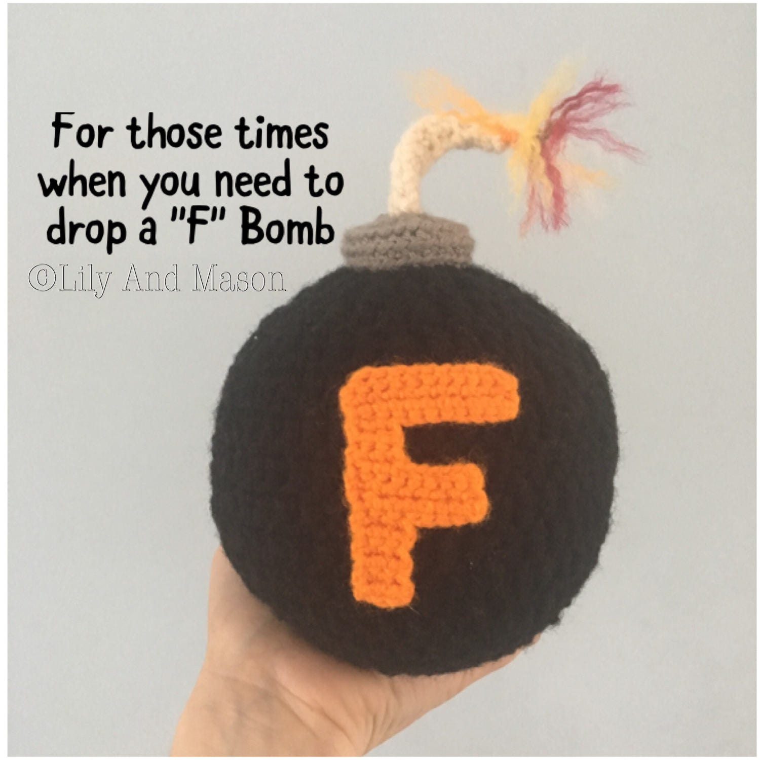 F Bomb Maybe Swearing Will Help Crochet Pattern Adult