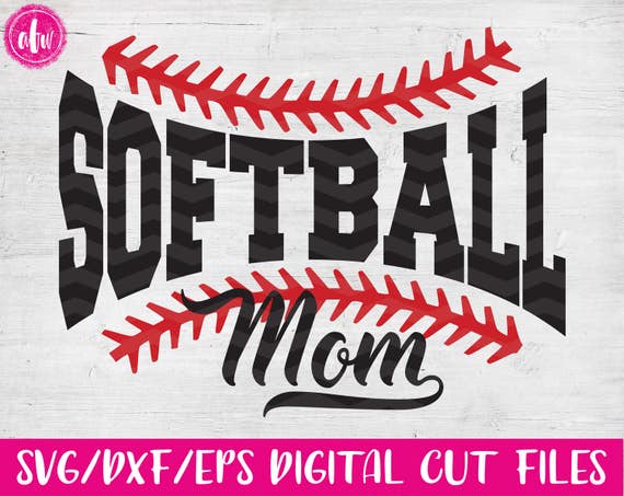 Download Softball Mom SVG DXF EPS Cut File Sports Mom Spring