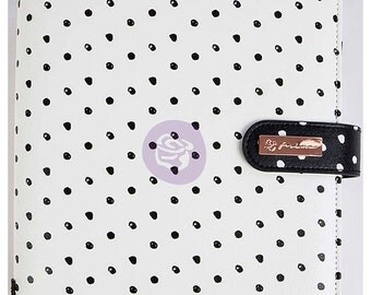Prima - My Prima - A5 Planner - Breathe - White with Black Dots