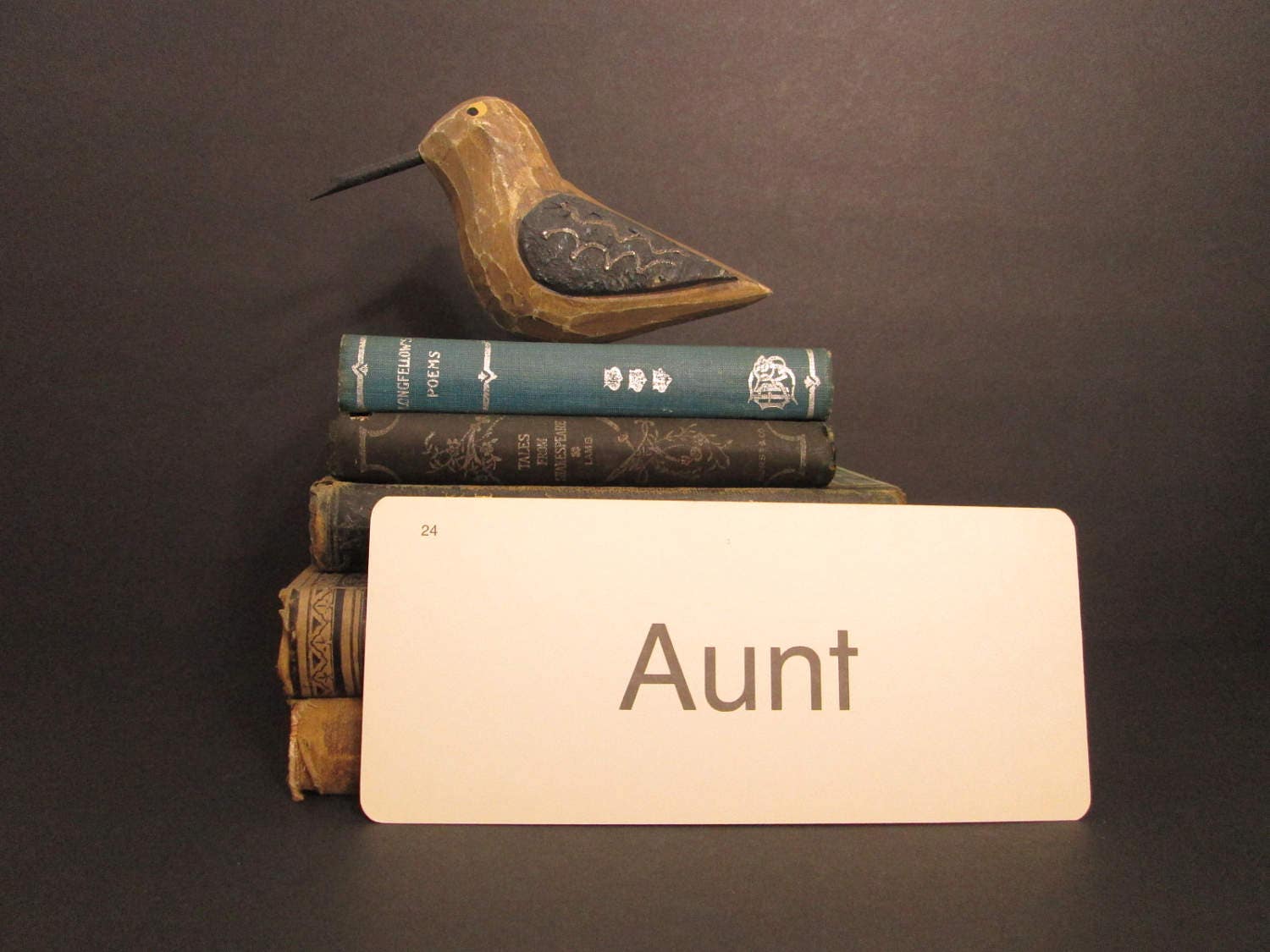 Vintage Flash Card Aunt from GirlPickers on Etsy Studio