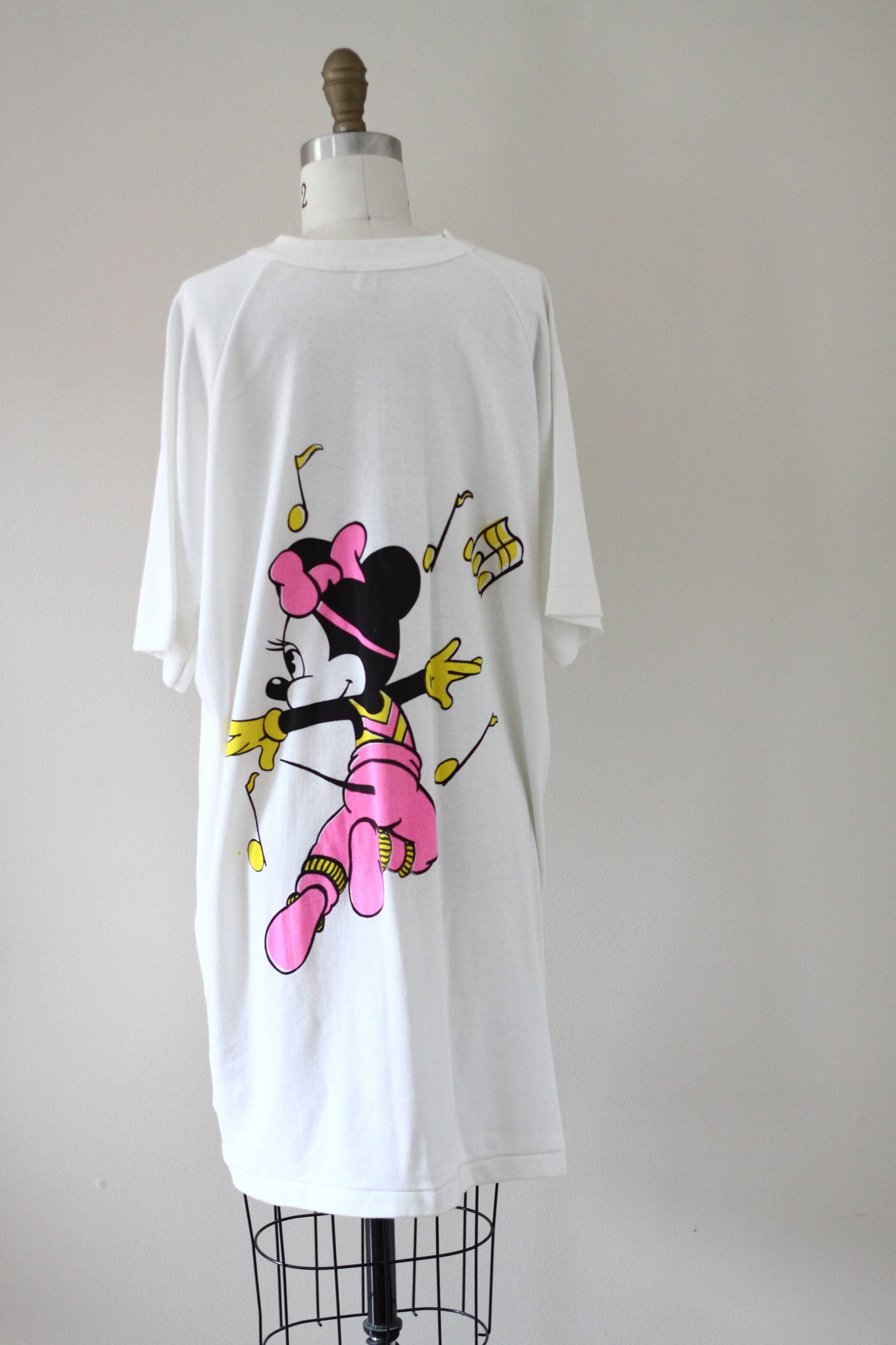 1980s Minnie Mouse shirt dress // Disney tshirt dress