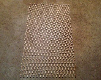 1930's Architectural Salvaged Iron Grate Grille Panel