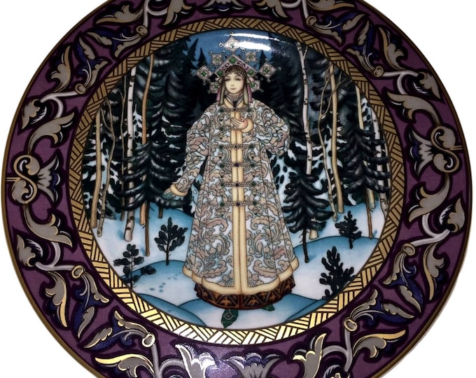 HEINRICH Villeroy And Boch The Snow Maiden Collector Plate Russian Fairy Tales, Heinrich Germany