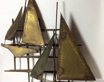 Metal Sailboat Wall Art copper sailboat | etsy Metal Sailboat Wall Art copper sailboat | etsy