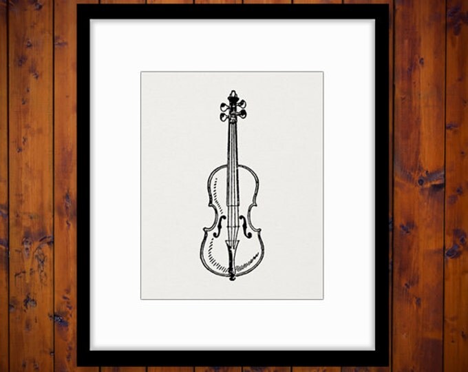 Violin Digital Image Download Collage Sheet Antique Music Artwork Printable Graphic Jpg Png Eps HQ 300dpi No.3753