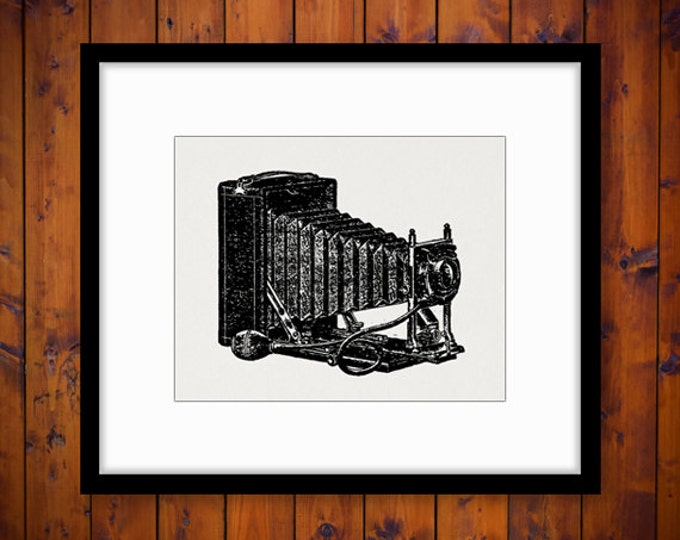 Printable Image Old Fashioned Camera Download Illustrated Graphic Digital Vintage Clip Art Jpg Png Eps HQ 300dpi No.1445