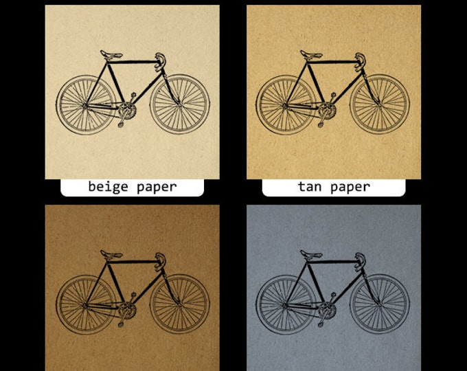 Printable Vintage Bicycle Image Download Antique Bike Digital Graphic Artwork Clip Art Jpg Png Eps HQ 300dpi No.4301