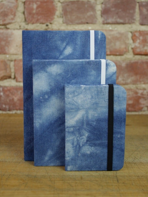 Items similar to Hand Dyed Indigo Cotton Cover, Drawing Vellum
