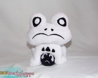 18cm UNDERTALE inspired: Froggit 18cm minky handcrafted plush