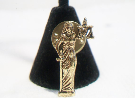 of lapel lady pin justice Lady Tie Gold Pin Tack Symbol Justice Jewelry Tone Law Lapel Unisex