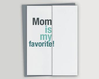 Favorite / Funny Father's Day Card - Funny Birthday Card for Dad