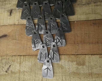 Hand forged viking Rune Keyrings