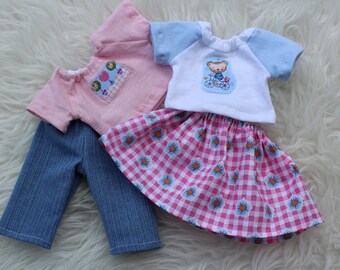 Clothes for 12,5 inch waldorf doll, steiner doll